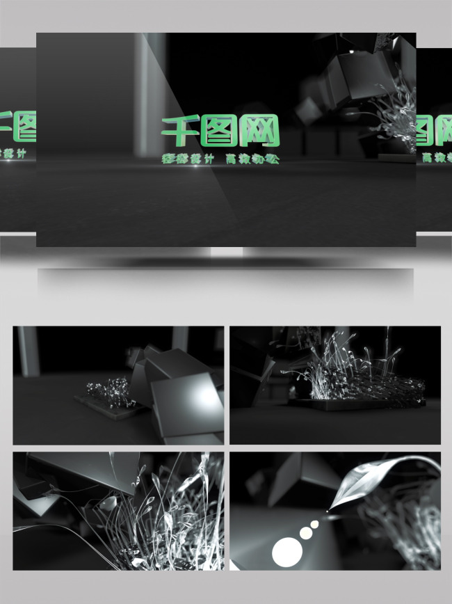 C4D工程AE模板电视品牌ID标志片头