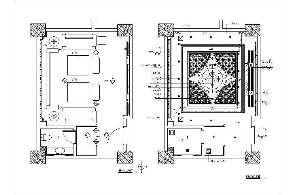 奢华风KTV室内设计平面图
