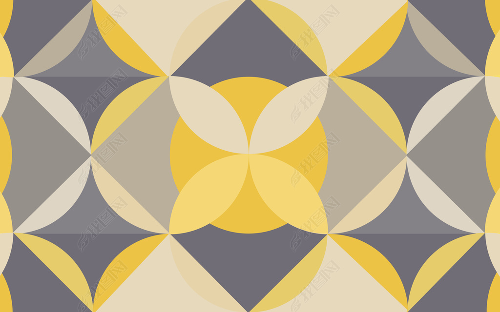 花纹图案-北欧简约轻奢时尚几何图形暖色色彩拼接花纹