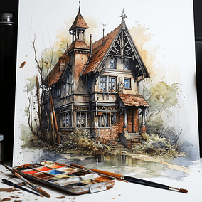 watercolour_house