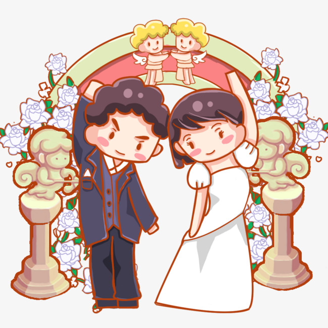 可爱婚纱照卡通图片_可爱卡通军人婚纱照(3)