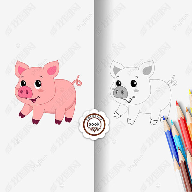 pig clipart black and white ۺͨ߸ڰ