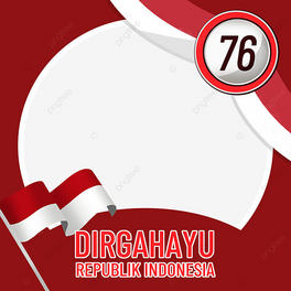 dirgahayu republik indonesia twibbon ribbon flag