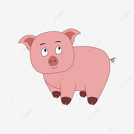 NͨɫɐСi pig clipart