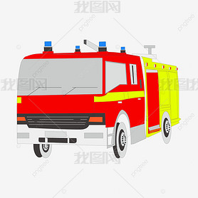 fire truck clipart