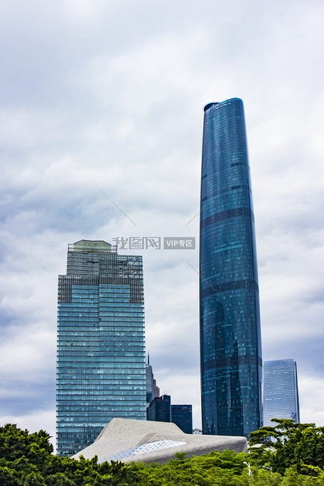 广州城市风光高楼大厦现代建筑高清摄影图