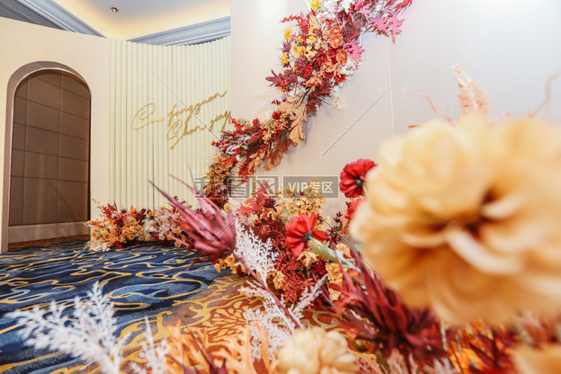 高清婚礼现场布置(高贵金色系)
