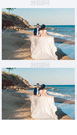 大海婚纱_大海婚纱照(3)