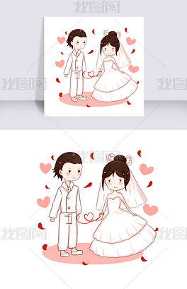 婚纱卡通素材_婚纱卡通图片