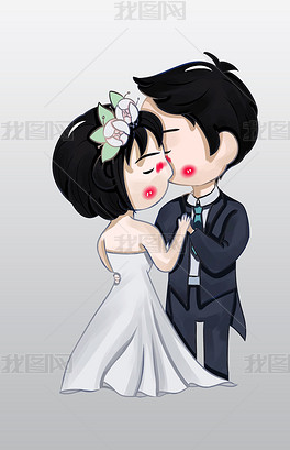 q版婚纱人物_q版动漫人物