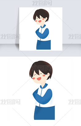 原创小男孩穿着校服免抠图