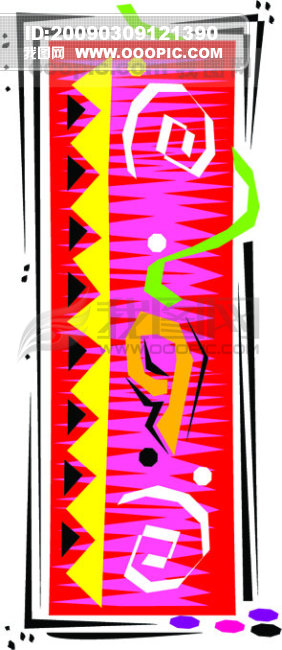 墨西哥手绘单词和字母矢量素材I图片设计_高清