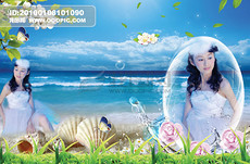 海边婚纱模板_海边婚纱照片