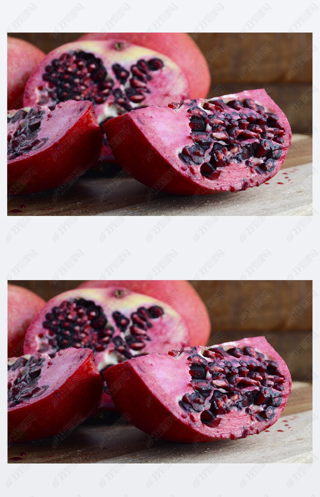 Autumn pomegranate fruit. 