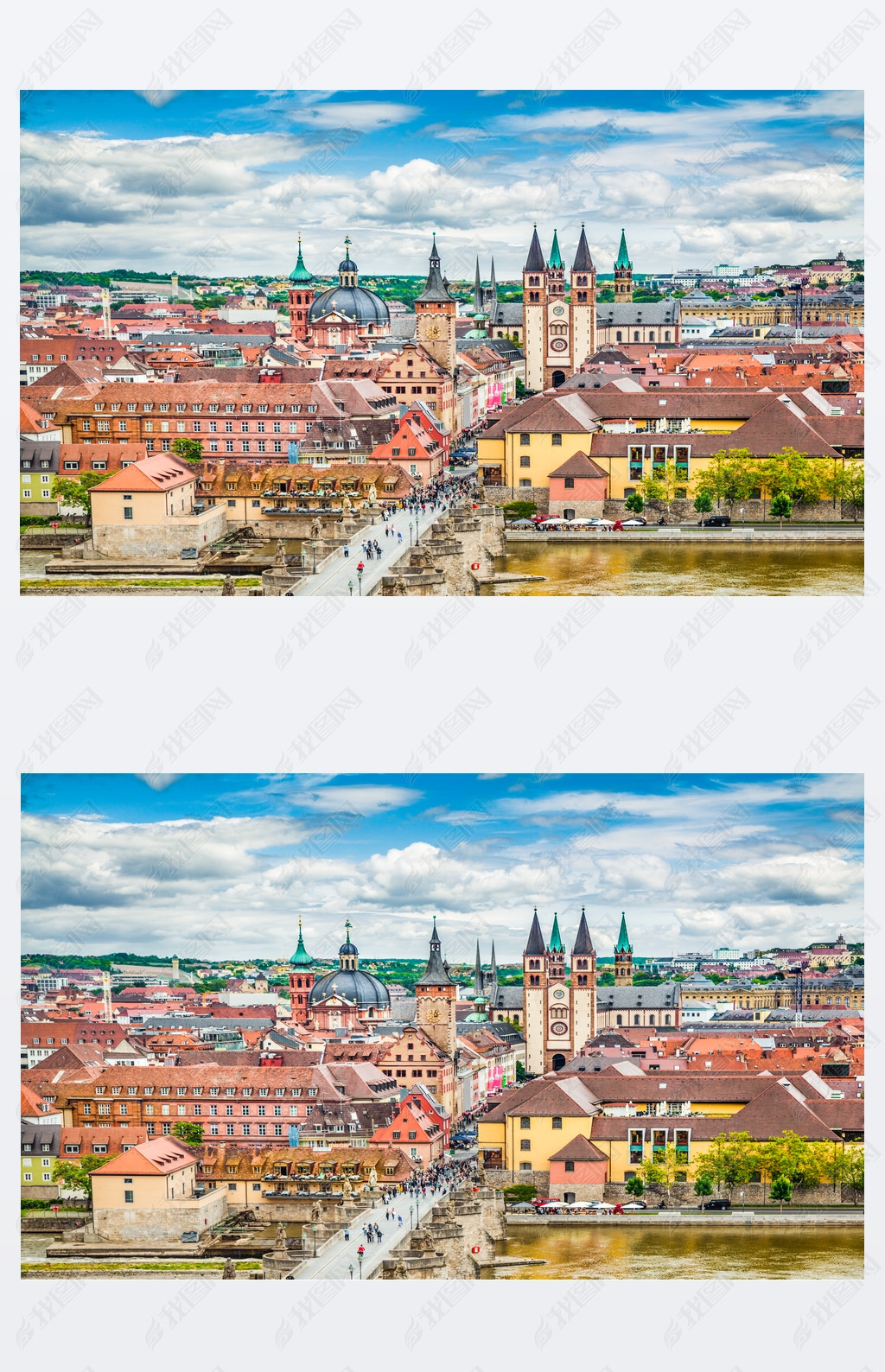 Historic city of Wrzburg, Franconia, Baria, Germany