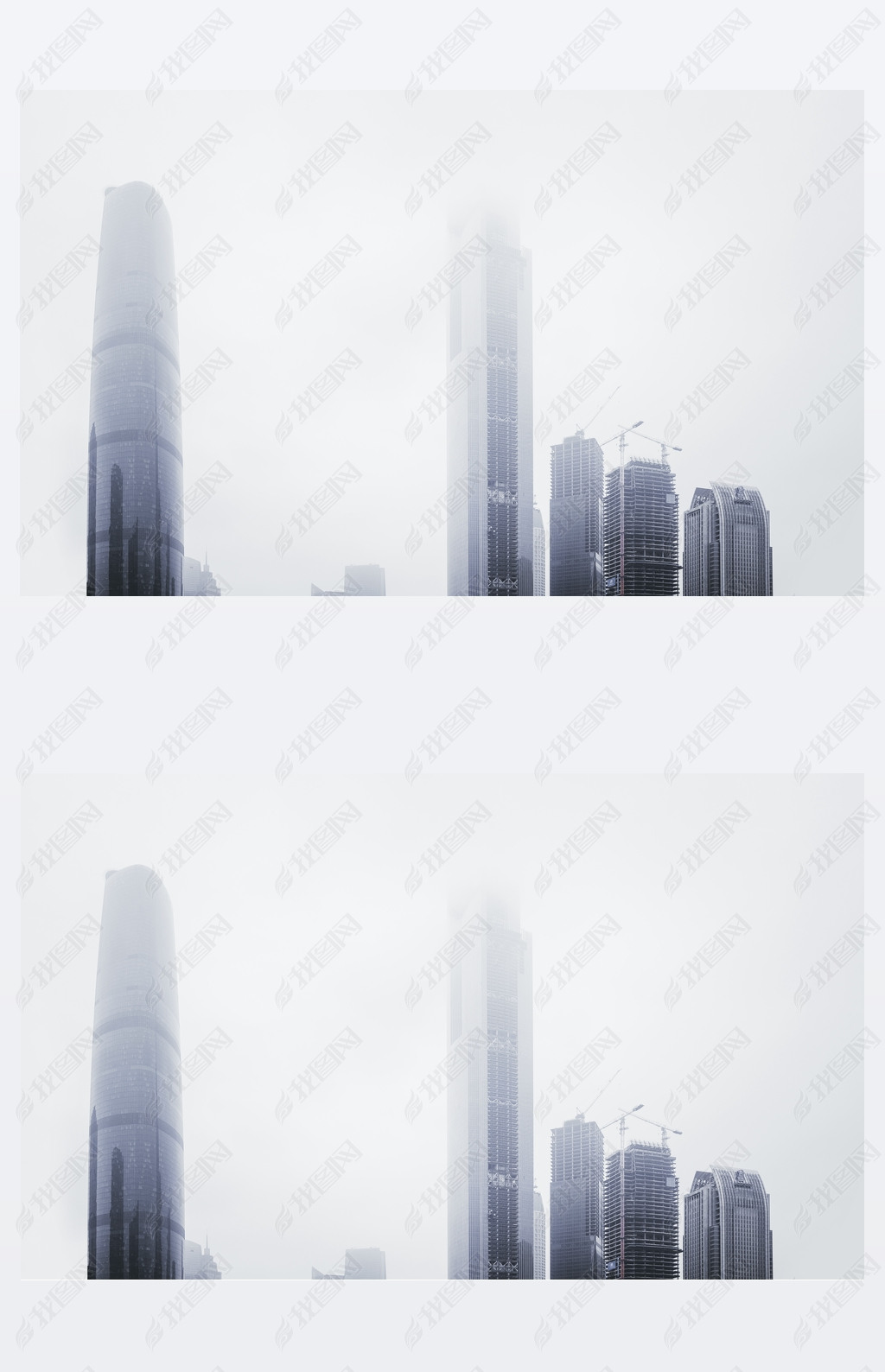 Skyscrapers of financial district in Guangzhou