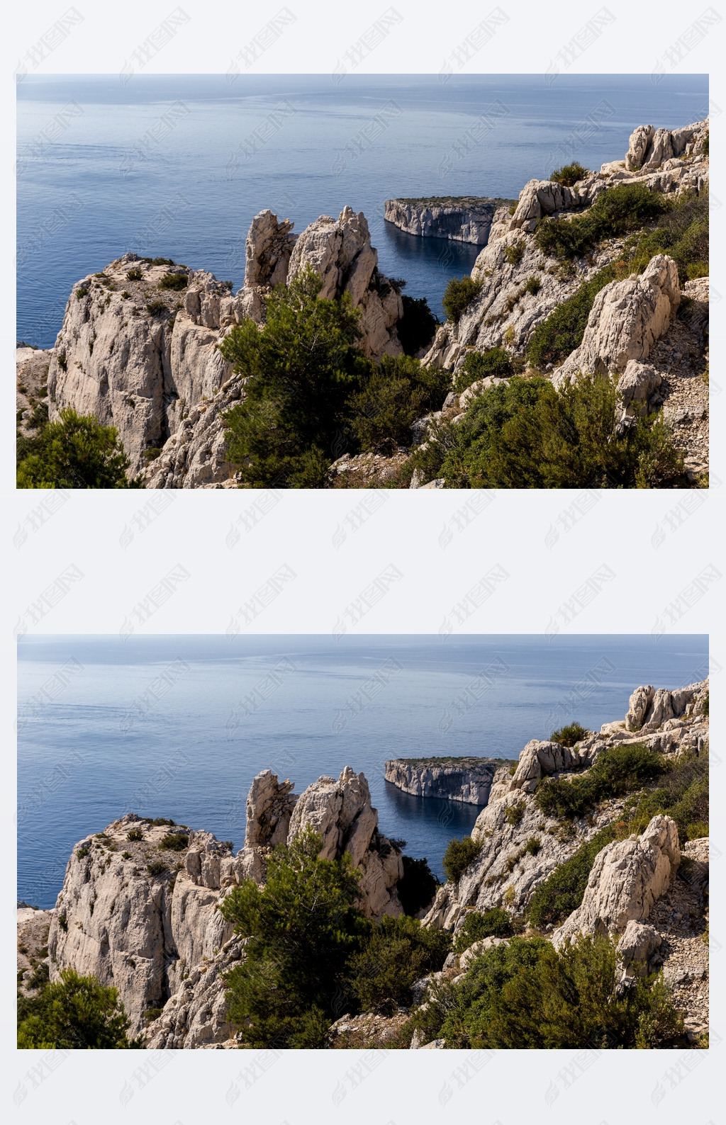 Calanques (Calanques), ˹, , ɫֲƽĺͼ