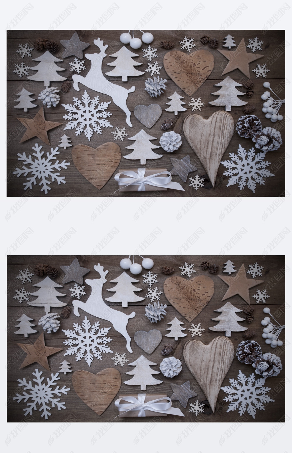 Many Christmas Decoration,Heart,Snowflakes,Star,Present,Reindeer