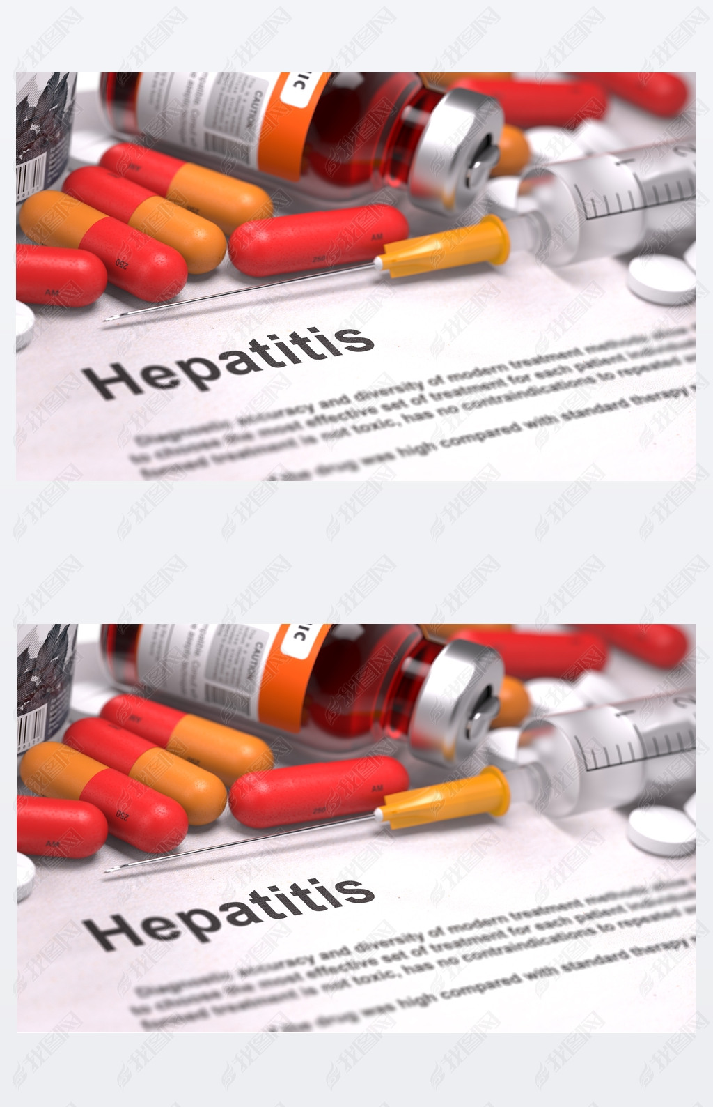 Hepatitis Diagnosis. Medical Concept.