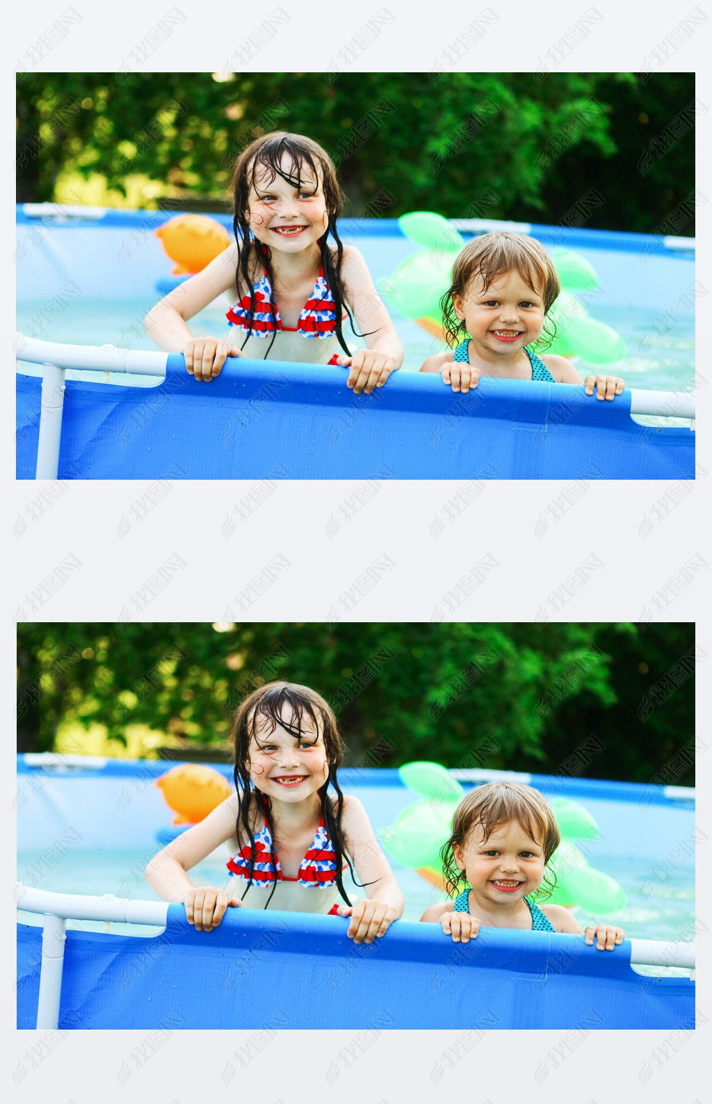 Children in pool.