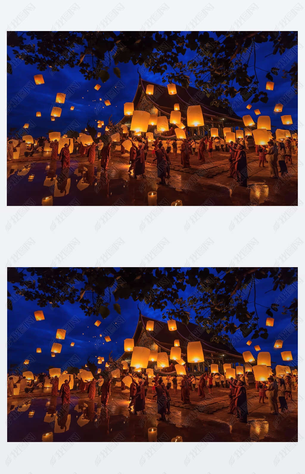  Chiangmai.Tradition al  Loy Khom յƸֽƳɵÿ Wat Phu ϺƬ temple.on 7  12,2014Ubonratchathani