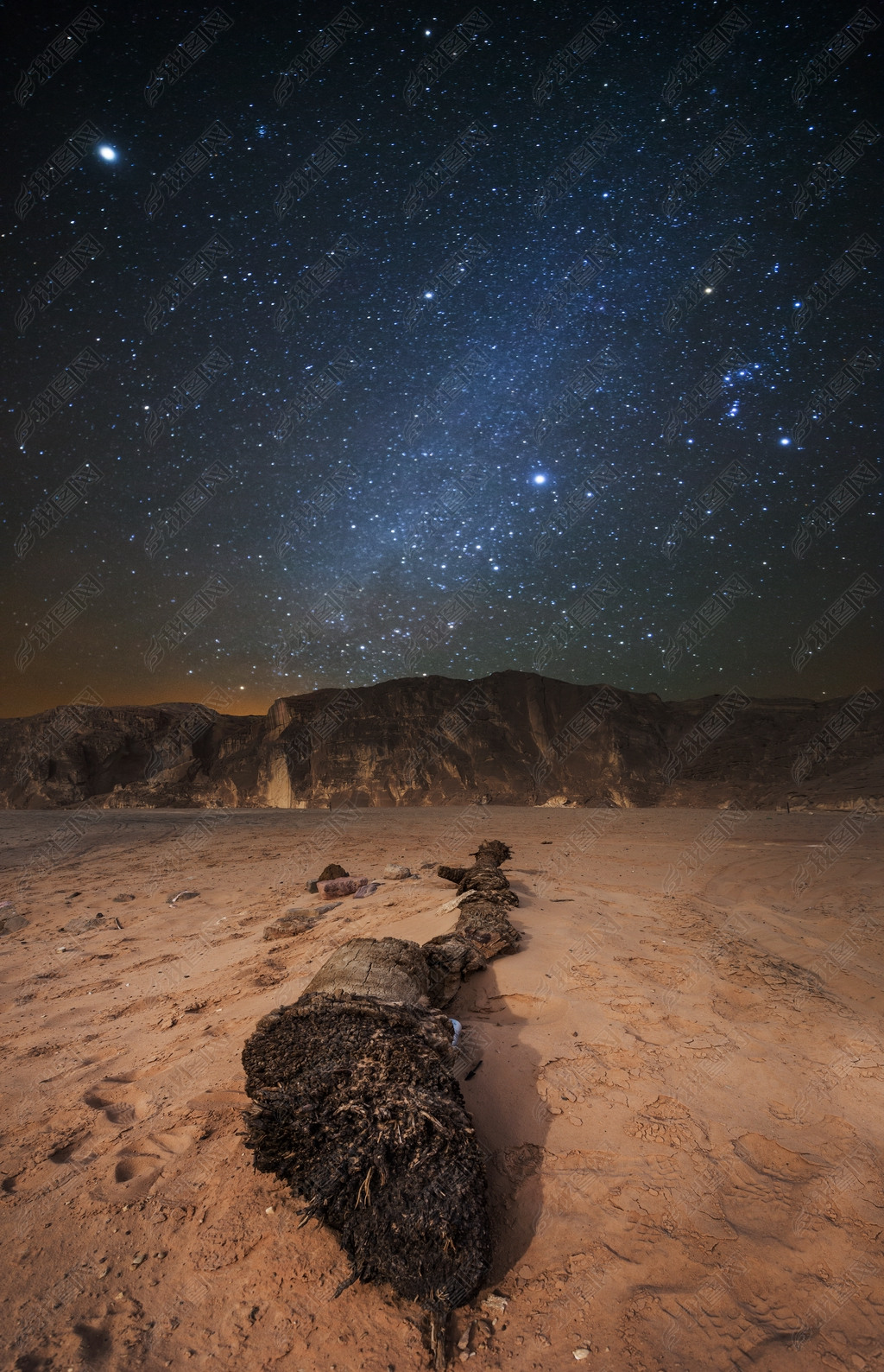 原创美丽的夜晚在沙漠中版权可商用