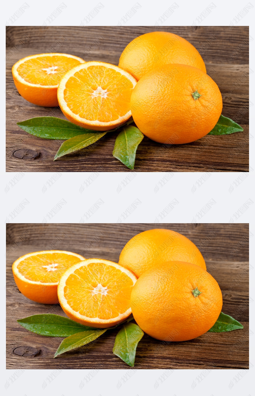 fruits oranges sur fond en bois
