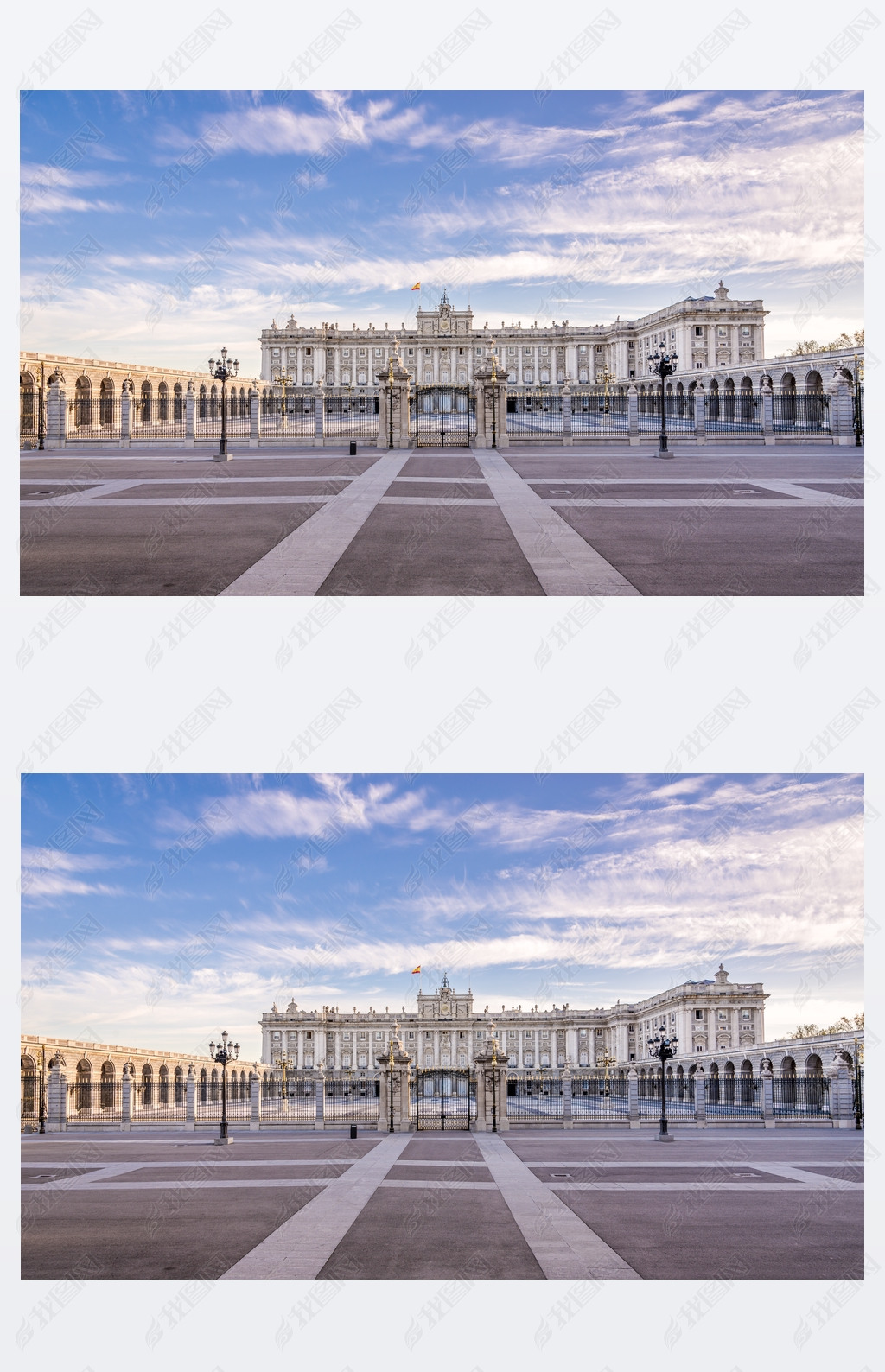 View at the Royal Palace of Madrid
