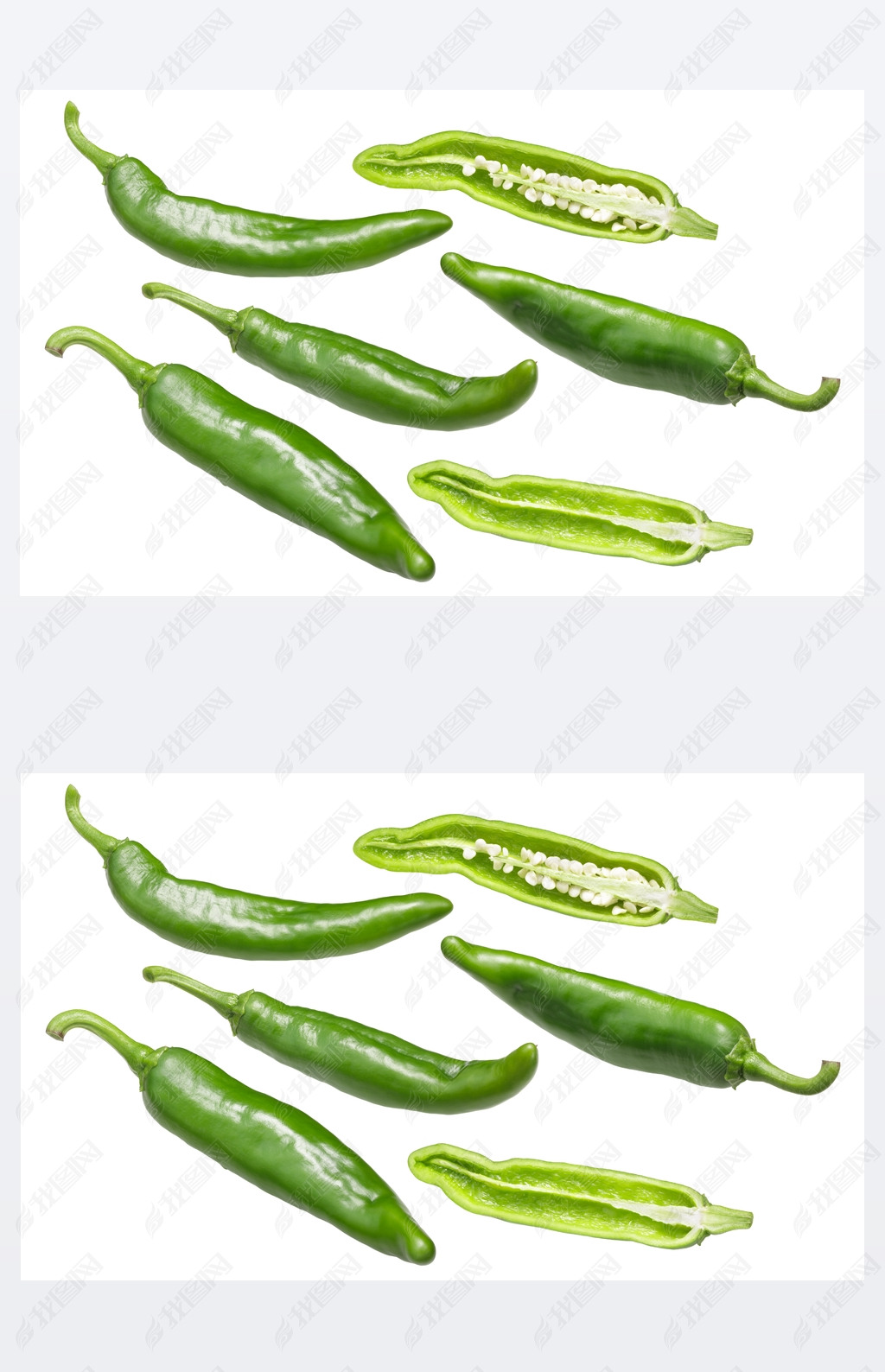 Lumbre green chile peppers
