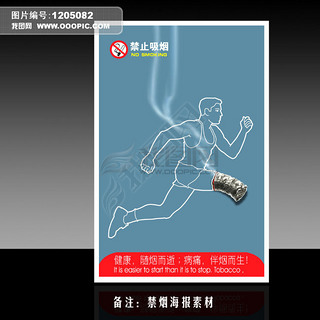 禁止吸烟行业海报psd设计模板下载