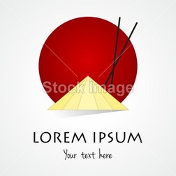 Creative Abstract japanese Food Logo Template