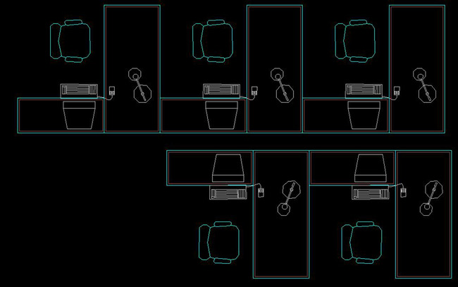 CAD平面图库家具办公桌椅会议桌图库家居