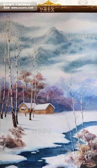 雪景油画图片教程专题模板-雪景油画图片教程图片素材下载-我图网