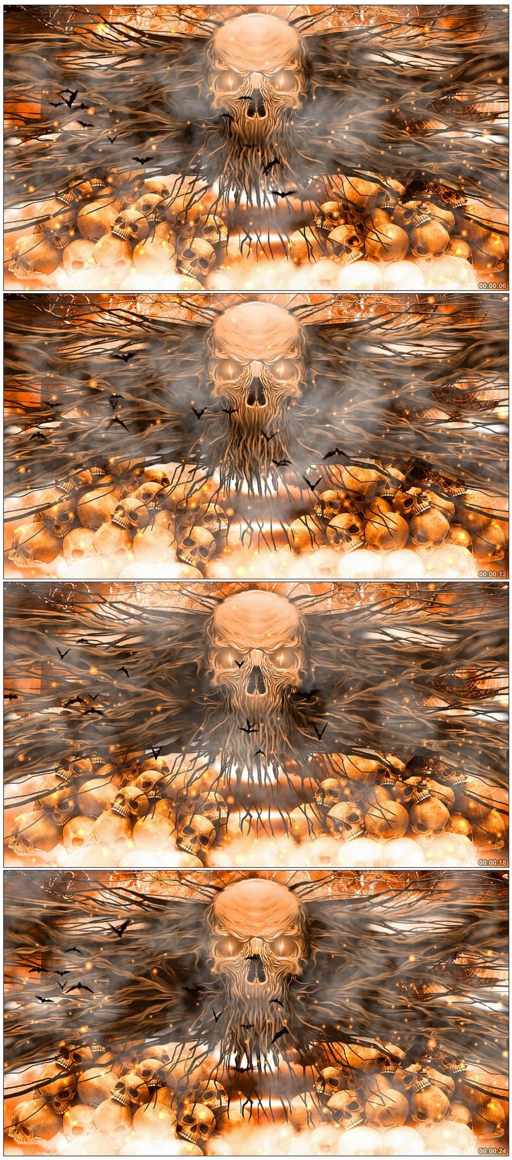 万圣节女巫恐怖片头动画视频类图片素材60张