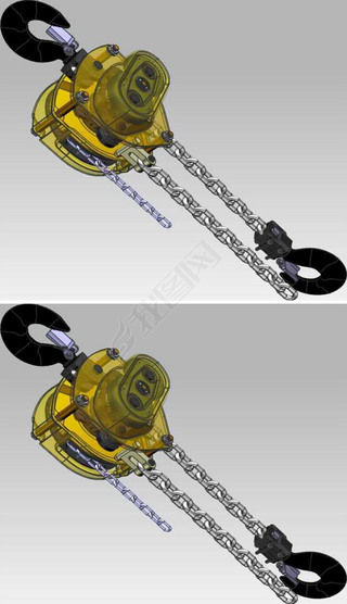 施工机械设计手拉葫芦机械3d模型