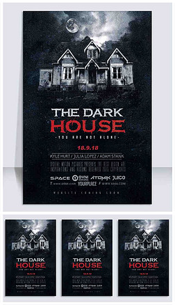 THEDARKHOUSEFlyerTemplatePSDʽŷ