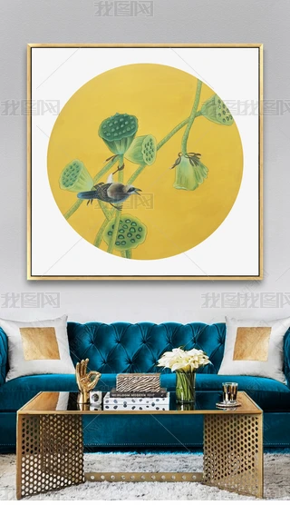 莲花水墨国画专题模板-莲花水墨国画图片素材下载-我图网