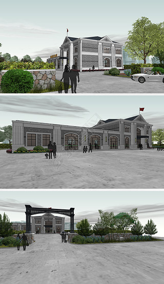 新农村礼堂设计图专题模板-新农村礼堂设计图图片素材下载-我图网