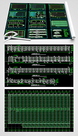 ʽռܽṹCADͼ