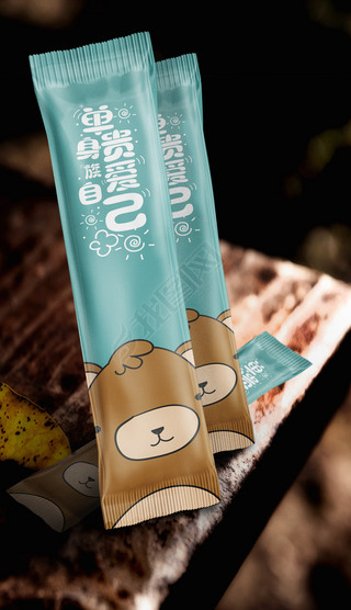 一次性筷子套外卖餐具快餐包装设计展开图4