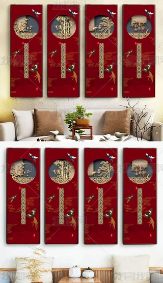 梅兰竹菊四女专题模板-梅兰竹菊四女图片素材下载-我图网