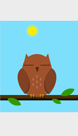 èͷӥ˯--ANIMATED Owl