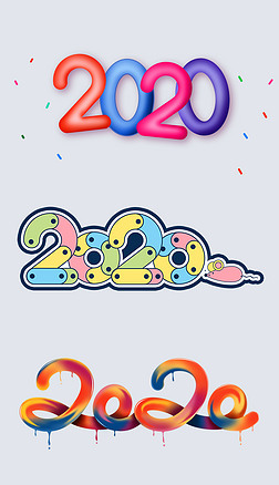 2020创意字体设计