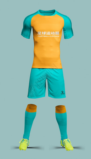 篮球球服样机|男款足球队队服球服运动套装样机