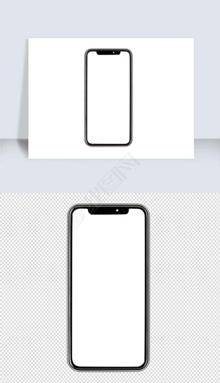 手绘苹果智能手机边框