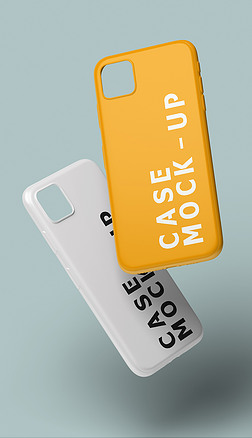 12智能手机壳贴图样机模型