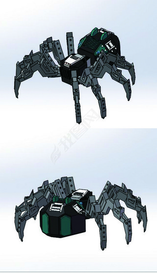 机械蜘蛛三维模型