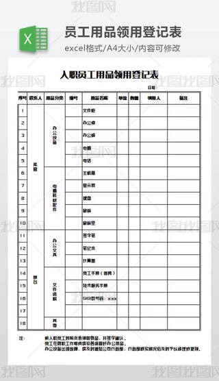 ��ְԱ����Ʒ���õǼǱ�