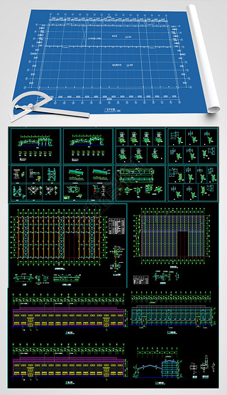 建筑图纸标准图框专题模板-建筑图纸标准图框图片素材下载-我图网
