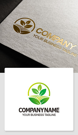 农业logo标志高端标志模版商标cdr模板